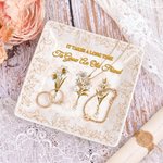 Personalised Vintage Birth Flower Ceramic Trinket Jewellery Dish with 1-10 Names Home Decor Anniversary Gift for Friends Besties
