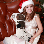 Personalized Western Cowboy Cow Print Fleece Christmas Stocking