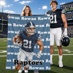 Personalized Oil Painting American Football Player Portrait Soft Throw Blanket with Name Bedroom Decor Birthday Gift for Rugby Players Teenagers