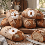 Personalised Sourdough Bread Stickers with Text Bakery Packaging Wedding Gift for Bakers Chefs