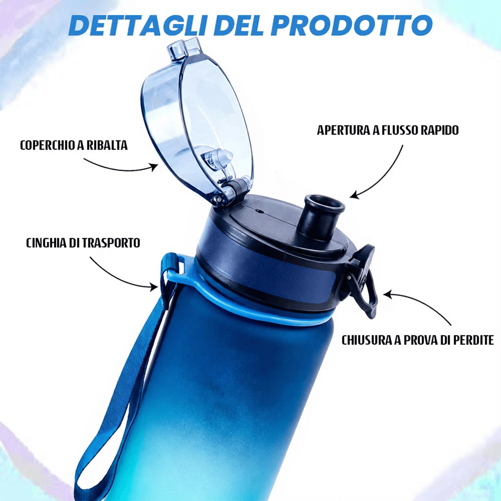Borraccia personalizzata con nome personaggio in stile cartone animato e fiore di nascita colore sfumato sport regalo di compleanno per famiglia 7