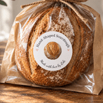 Personalised Sourdough Bread Stickers with Text Bakery Packaging Wedding Gift for Bakers Chefs