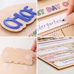 Personalised Colourful Double Layer Wooden First and Last Day of School Sign with Name Back to School  Gift for Kindergarten New Student Families