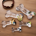 Personalisierte Acryl-Fototafel „Once by My Side, Forever in My Heart“ mit Namen und Datum – Jubiläums-Gedenkgeschenk für Tierhalter
