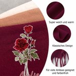 Personalisierter Aquarell Geburtsblume Schal | mit Namen | Weicher Winterschal mit Fransen | Geburtstag Weihnachten Geschenk für Frauen