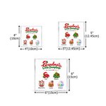 Personalized Christmas Theme Small Dumplings Big Love Square Acrylic Plaque with 2-6 Names Home Decor Christmas Gift for Grandma Family
