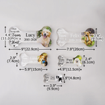 Personalisierte Acryl-Fototafel „Once by My Side, Forever in My Heart“ mit Namen und Datum – Jubiläums-Gedenkgeschenk für Tierhalter