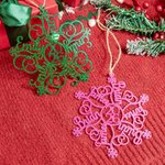 Personalized Multi-color Acrylic Snowflake 1-12 Names Ornament 2026 Christmas Tree Decor Party Favor Gift for Friends Family