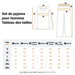 Pyjama manches longues personnalisé avec photo et nom d‘animal de compagnie - Confortable et doux - Cadeau anniversaire pour propriétaires d'animaux