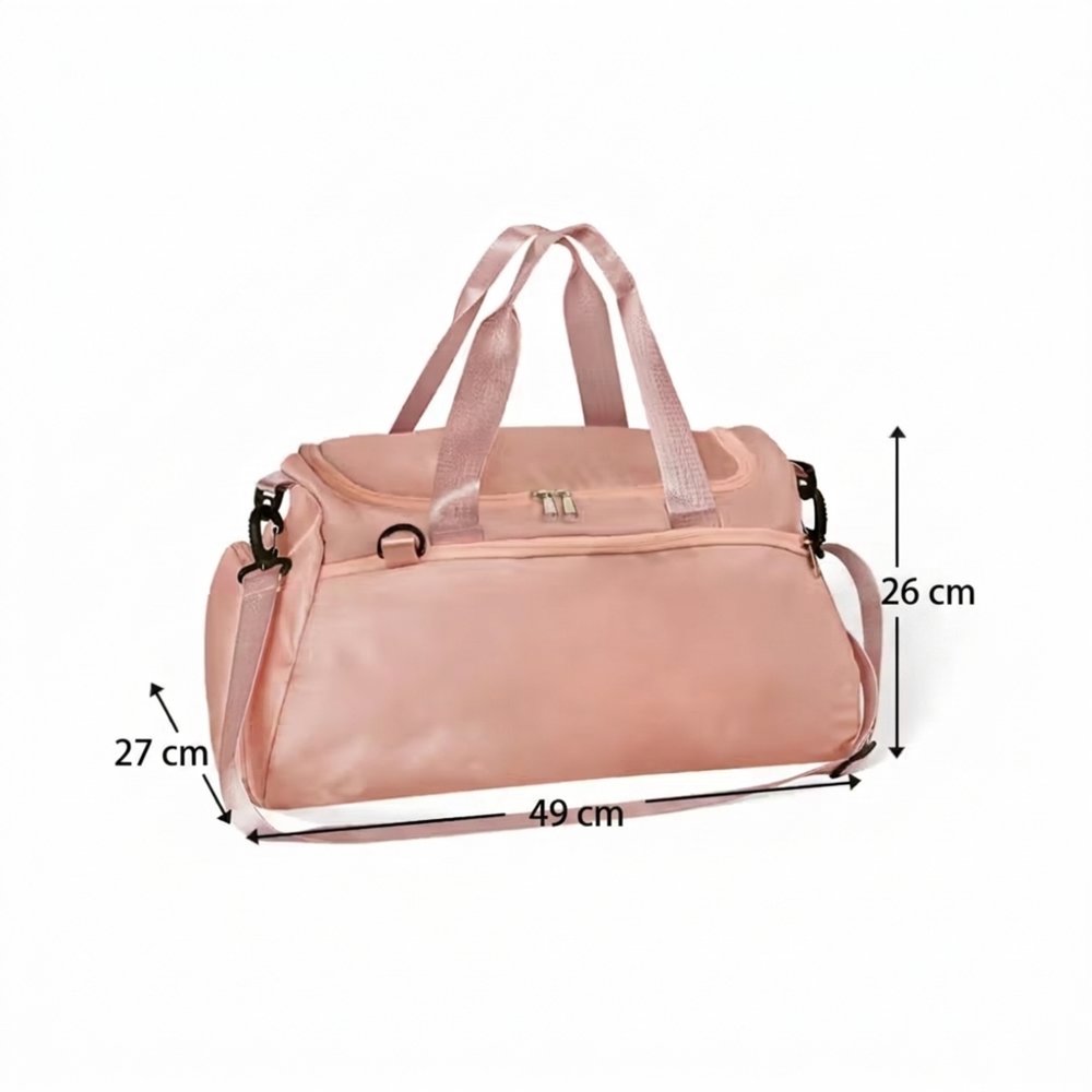 Sac de voyage personnalisé avec nom et motif gymnaste - Compartiment à chaussures - Cadeau d'anniversaire pour gymnastes 8