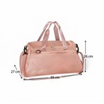 Sac de voyage personnalisé avec nom et motif gymnaste - Compartiment à chaussures - Cadeau d'anniversaire pour gymnastes 8