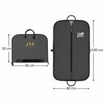 Personalisierter robuster Kleidersack mit Ledergriff | mit besticktem Namen Monogramm | Reise Hochzeit Geburtstag Geschenk für Männer Trauzeugen