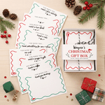 Personalized Name Christmas Gift Box with 16 Cards Set Cash Card Holder Christmas Gift for Teens Kids College Students