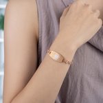 Personalized Cubic Zirconia Medical Alert ID Bracelet with Engraved Text Emergency Gift for Diabetes Allergies Epilepsy