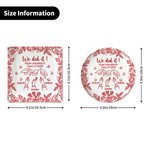 Personalizzato Multicolore Graduation Cap Toss Design Ceramic Trinket Jewelry Dishish con nome e anno Home Decor Graduation Gift per amici laureati 7