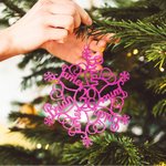 Personalized Multi-color Acrylic Snowflake 1-12 Names Ornament 2026 Christmas Tree Decor Party Favor Gift for Friends Family