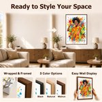 Personalized Watercolor Splatter Style Photo Canvas Prints with Name Home Decor Ship from USA Birthday Gift for Art Lovers 10