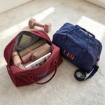 Personalised Muliticolor Embroidery Name Oxford Cloth Crossbody Duffle Bag Weekend Getaway Gym Birthday Gift for Fitness Lovers Travelers
