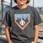 Spersonalizowana koszulka z motywem kapiących lodów w stylu baseballowym, z imieniem i numerem – do codziennego noszenia, na mecz baseballowy, prezent urodzinowy dla chłopców, miłośników sportu