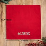 Serviette de table personnalisée, absorbante et confortable, 100 % coton, avec prénom – Décoration de bureau – Cadeau de Noël pour le chef de famille