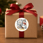 Personalized 3D-Effect Artwork Cute Cartoon Snowman Stickers with Name Party Decor Christmas Gift for Boys Girls