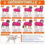 Personalisierter Hunde-Regenmantel mit Namen & Muster | mit Kapuze & Reflektoren | Wasserdichter Hundemantel | Geschenk für Herrchen & Frauchen
