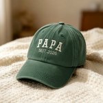 Personalized Multicolour Embroidered 100% Cotton Retro Baseball Cap with Title and Year Daily Wear Christmas Anniversary Birthday Gift for Family