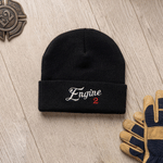 Personalised White Red Embroidery Firefighting Beanie with Name and Station Number Appreciation Birthday Christmas Gift for Firefighters