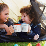Gepersonaliseerde klassieke Peter Rabbit-mok van 12 oz met bloemenmotief en initiaal, met naam, geschikt als cadeau voor kamperen, Pasen of een verjaardag voor kinderen