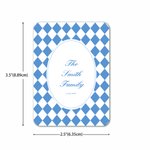 Personalized Argyle Checkerboard Photo Deck Playing Cards Iron Box Set with Date and Text Family Gathering Game Night Wedding Gift for Family Couple