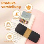 Personalisiertes magnetisches PU-Leder Lesezeichen | mit Geburtsblume & Namen | Lesezubehör | Geburtstagsgeschenk für Leseratten & Buchliebhaber