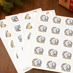 Personalized 3D-Effect Artwork Cute Cartoon Snowman Stickers with Name Party Decor Christmas Gift for Boys Girls