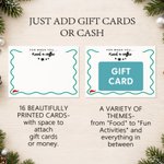 Personalized Name Christmas Gift Box with 16 Cards Set Cash Card Holder Christmas Gift for Teens Kids College Students