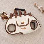 Personalisierte Hundetragetasche | mit Hunde-Porträt & Namen | Multifunktionale Reisetasche mit Schultergurt | Geburtstag Geschenk für Hundebesitzer
