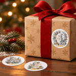 Personalized 3D-Effect Artwork Cute Cartoon Snowman Stickers with Name Party Decor Christmas Gift for Boys Girls