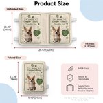 Individuell gestaltetes, weiches Zierkissen in Form eines Vintage-Herzens mit Pfotenabdruck und Foto Ihres Haustieres, mit Namen und Text – ein Geburtstags-, Weihnachts- oder Festtagsgeschenk für Tier