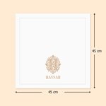 Personalisierte Halbleinen Servietten mit Barock-Monogramm & Namen | Wiederverwendbar | Tischdeko | Weihnachten Geschenk für Familie & Freunde