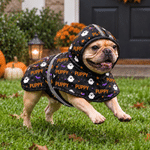 Individuell gestalteter, wasserdichter Halloween-Regenmantel für Hunde mit Fledermaus- und Sternmotiv, Namen und reflektierendem Streifen – Halloween-Geschenk für Tierliebhaber und Hundebesitzer