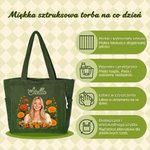 Personalizowana pojemna torba tote ze sztruksu z efektem 3D zdjęciem i imieniem kwiatem urodzinowym prezent dla kobiet i przyjaciół 13