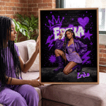 Personalised Graffiti Art Style Photo Canvas Prints with Name Home Decor Birthday Gift for Graffiti Lovers 5