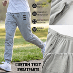 Personalized Best Ever Text Unisex Soft Sports Sweatpants Daily Wear Anniversary Birthday Gift for Family Couple Parents