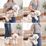 Personalisierte Hundetragetasche | mit Hunde-Porträt & Namen | Multifunktionale Reisetasche mit Schultergurt | Geburtstag Geschenk für Hundebesitzer