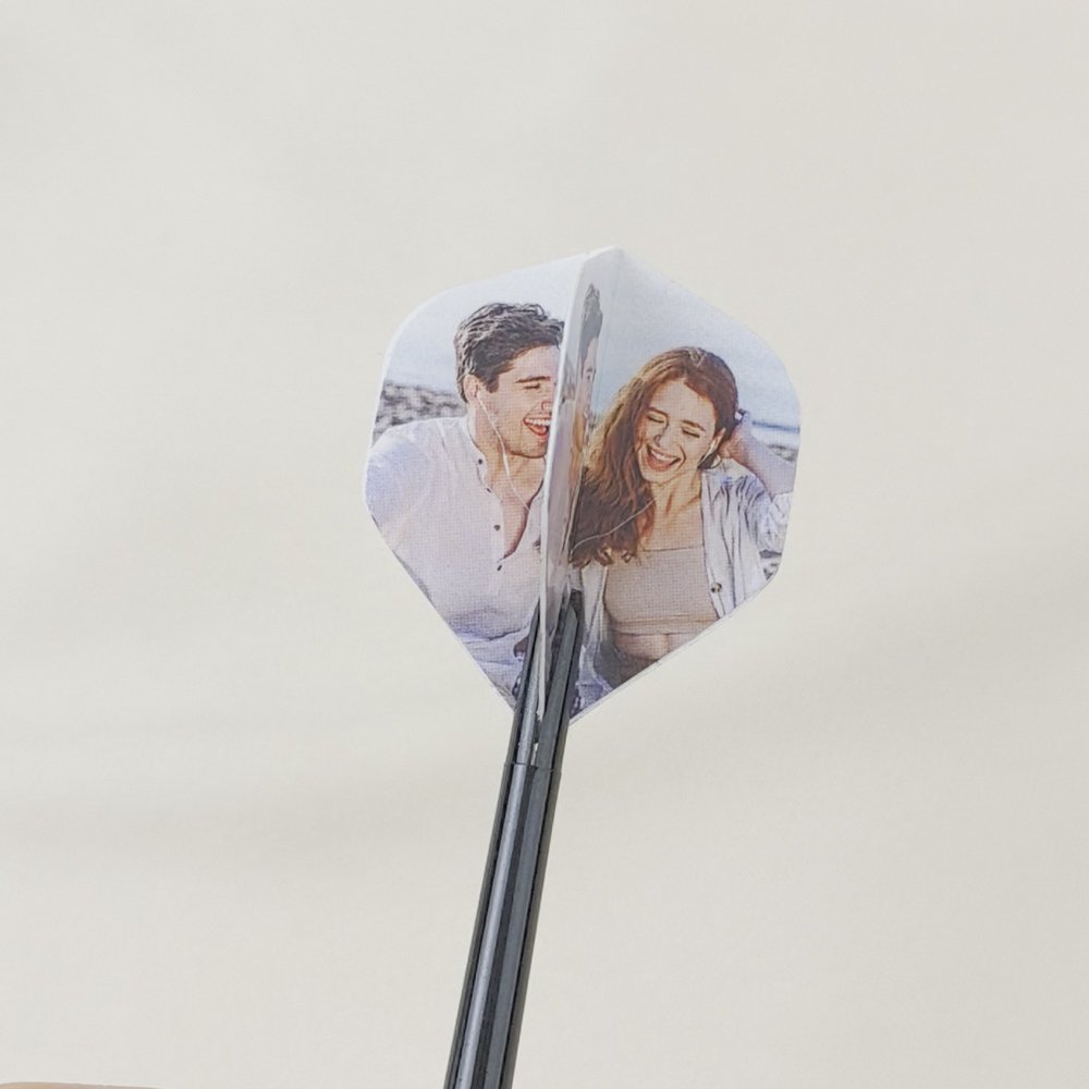 Personalized Set of 3 Photo Dart Flights Set Dart Club Team Game Gift for Darts Enthusiasts Friends 5