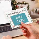 Personalized Name Christmas Gift Box with 16 Cards Set Cash Card Holder Christmas Gift for Teens Kids College Students