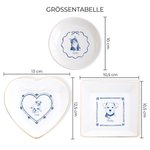 Personalisierte Schmuckschale mit Haustierporträt nach Foto | Blaumalerei Porzellan | Schlüsselschale | Erinnerung & Geburtstag Geschenk für Frauchen 6