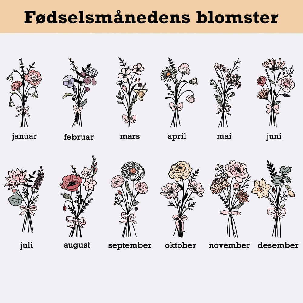Personlig sylindrisk oppbevaringsveske i oxfordstoff med fødselsblomst navn og lommer heklegave bursdagsgave til kvinner 8