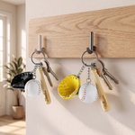 Personalized Mini Baseball Gloves Bat Elements PU Leather Keychain with Engraved Name Birthday Sports Team Gift for Baseball Lovers