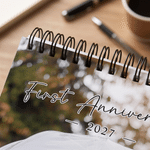 Personalised 13 Photos 2027 2028 Meaningful Calendar  with Title Anniversary Christmas New Year Birthday Gift for Newborn Family Friends