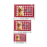 Personalized Stamp Shape 1-3 Cartoon Pet Photos Acrylic Magnetic Fridge Magnet with Names Home Decoration Birthday Gift for Pet Owners Lovers