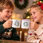 Personalised Cute Christmas Snowman 12 oz Enamel Mug with Name Daily Use Christmas Gift for Kid
